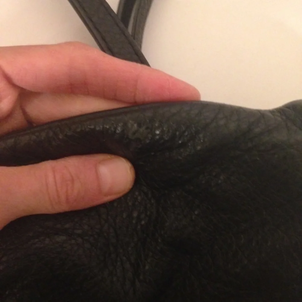 Michael Kors black leather crossbody bag